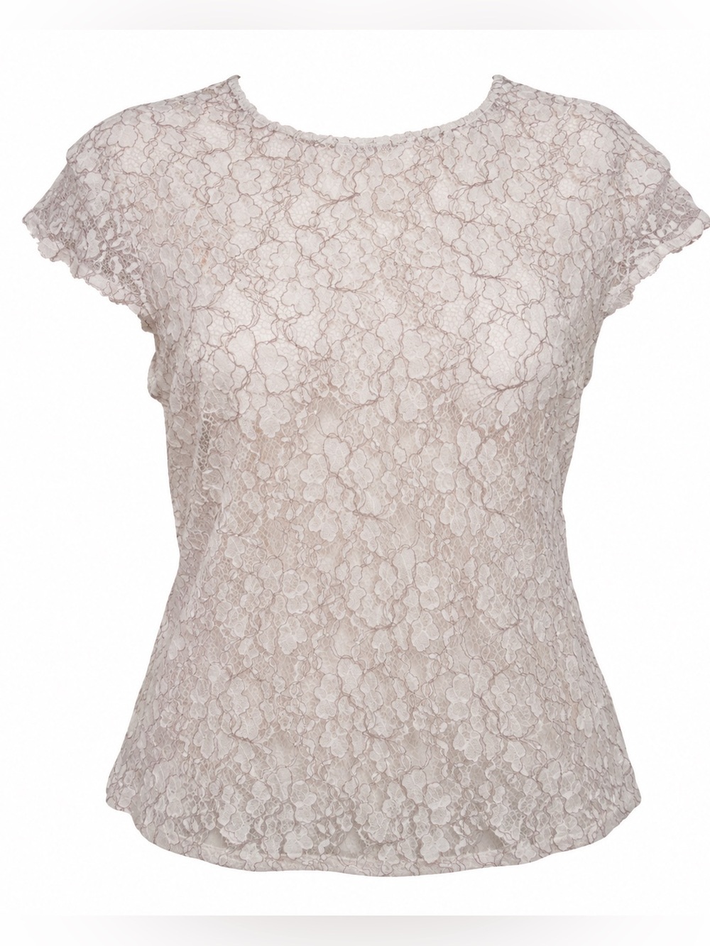 Liz Claiborne semi sheer floral blouse shirt